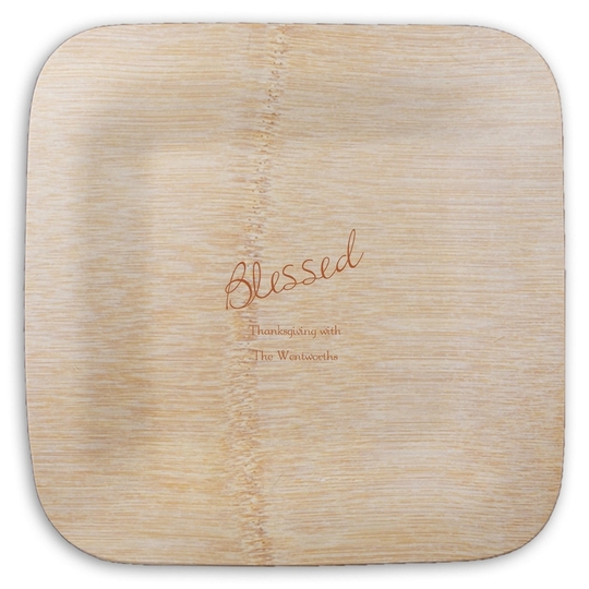  Square Bamboo Plates