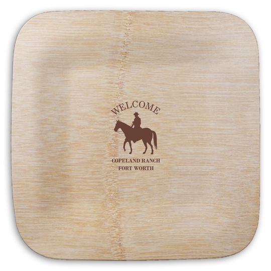  Square Bamboo Plates
