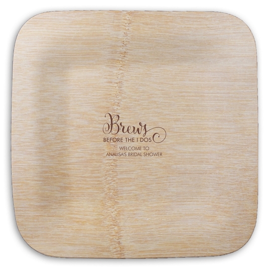  Square Bamboo Plates