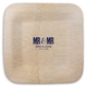 Bold Mr & Mr Square Bamboo Plates Image 1 of 2