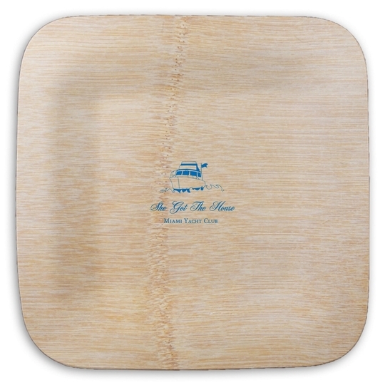 Boating Square Bamboo Plates