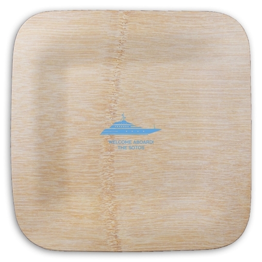 Big Yacht Square Bamboo Plates