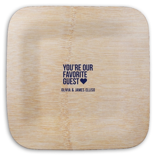  Square Bamboo Plates