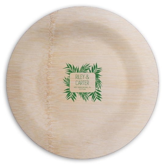 Round Bamboo Plates