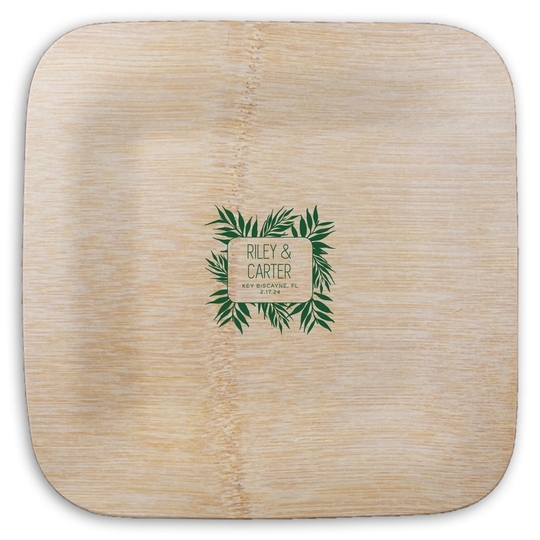  Square Bamboo Plates