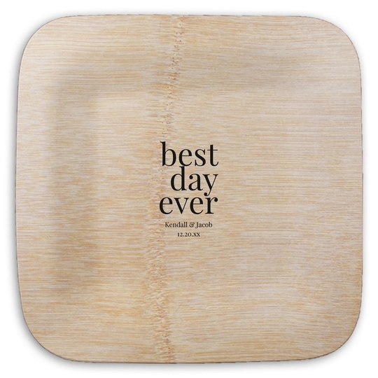 Square Bamboo Plates