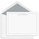 Banker Border Headline Flat Note Cards - Raised Ink Image 1 of 3
