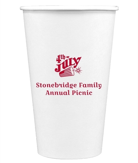 4th of July Paper Coffee Cups