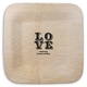 Retro Love Square Bamboo Plates Image 1 of 2