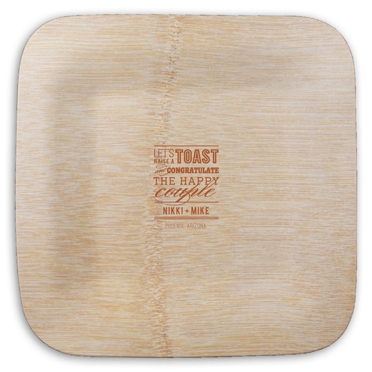  Square Bamboo Plates