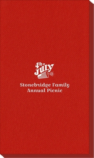 4th of July Linen Like Guest Towels