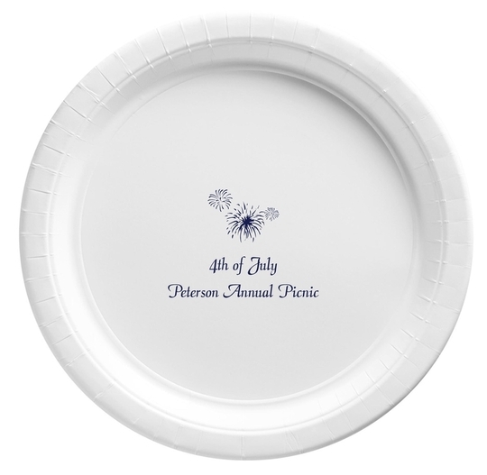 Fireworks Paper Plates