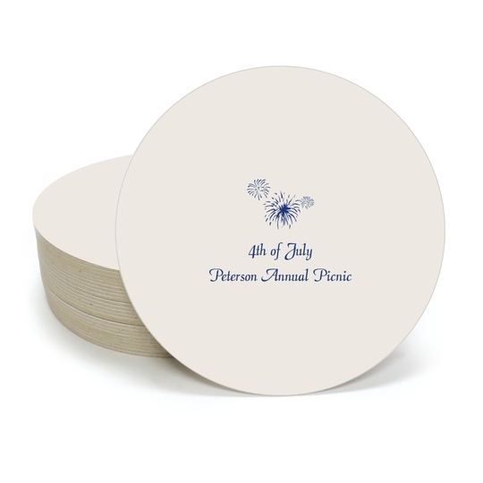 Fireworks Round Coasters