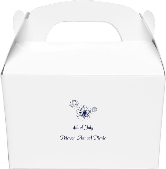 Fireworks Gable Favor Boxes