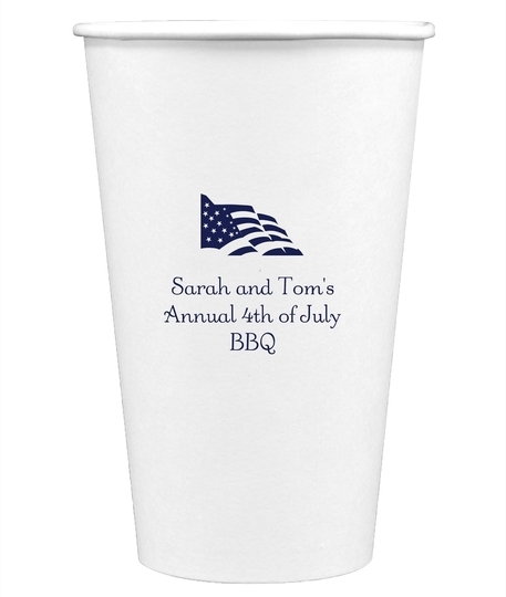Old Glory Paper Coffee Cups