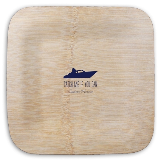 Speedboat Square Bamboo Plates