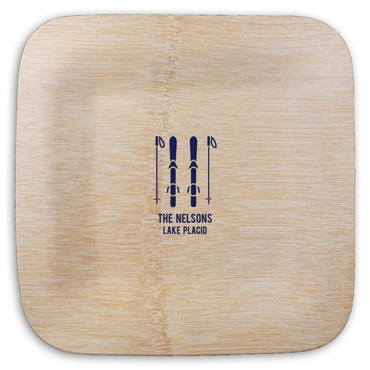  Square Bamboo Plates
