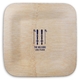 Skis and Poles Square Bamboo Plates Image 1 of 2