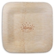 Confetti Dots Cheers Square Bamboo Plates Image 3 of 6