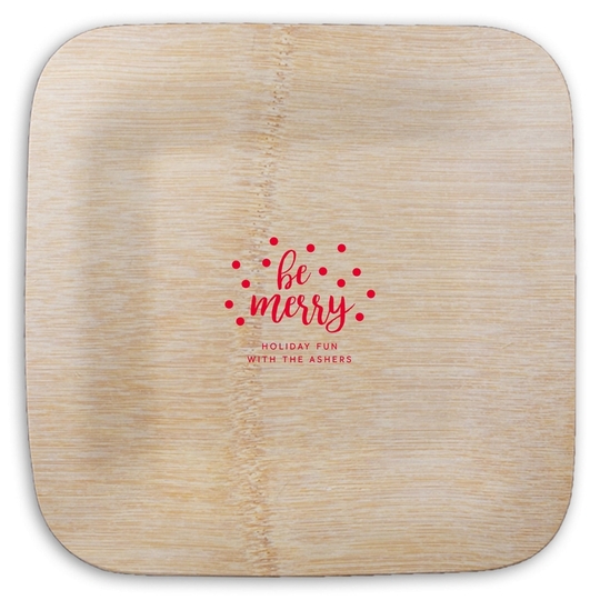  Square Bamboo Plates