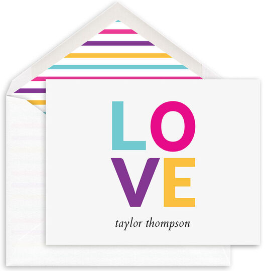 Pop Art Greetings Love Folded Cards