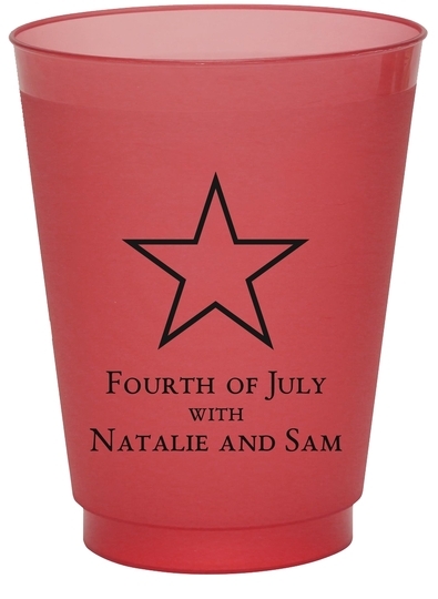 Single Star Colored Shatterproof Cups