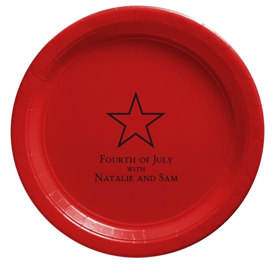 Single Star Paper Plates