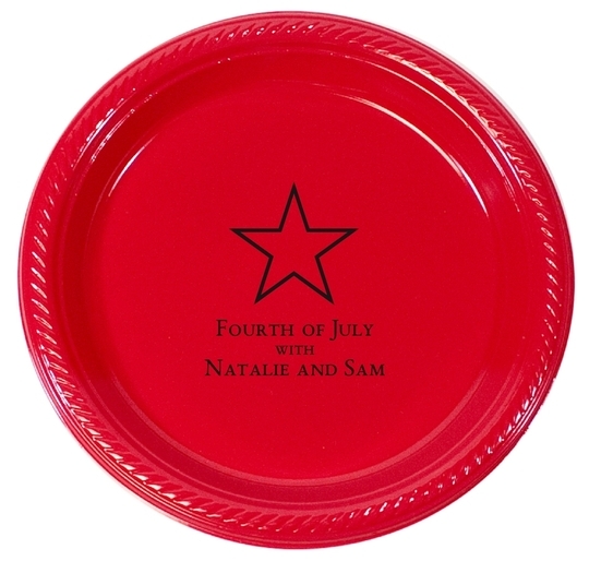 Single Star Plastic Plates