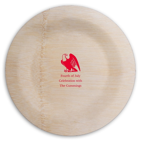  Round Bamboo Plates