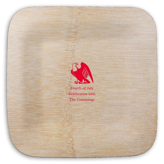  Square Bamboo Plates