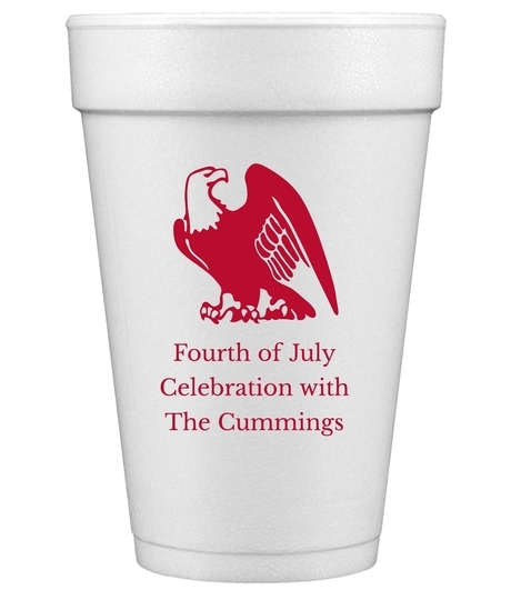 American Eagle Styrofoam Cups