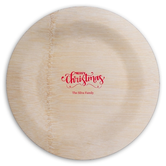  Round Bamboo Plates