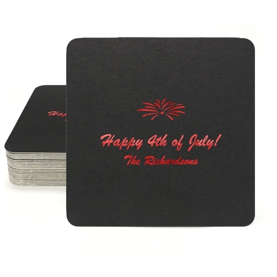 Sparkler Square Coasters