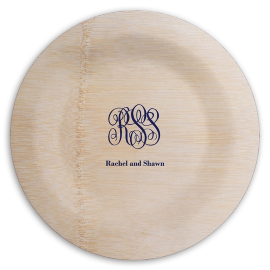  Round Bamboo Plates
