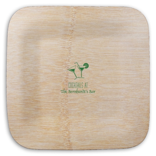  Square Bamboo Plates