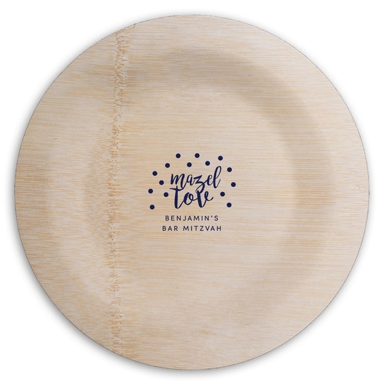  Round Bamboo Plates