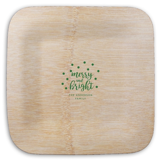  Square Bamboo Plates
