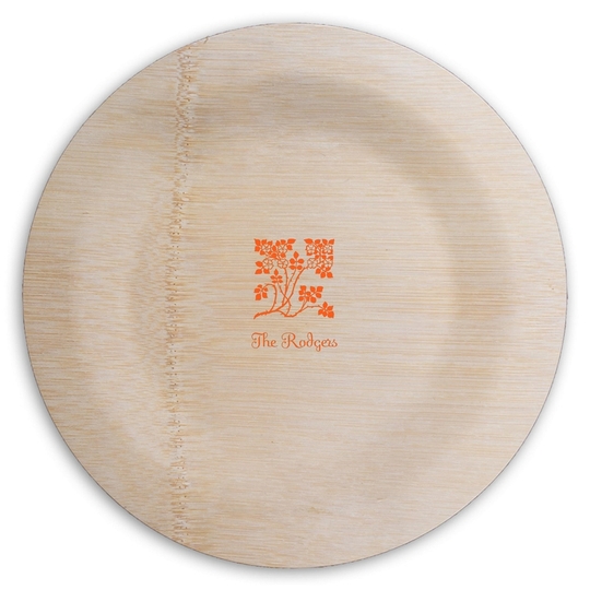  Round Bamboo Plates