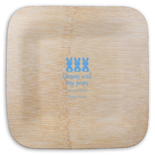  Square Bamboo Plates
