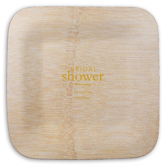  Square Bamboo Plates