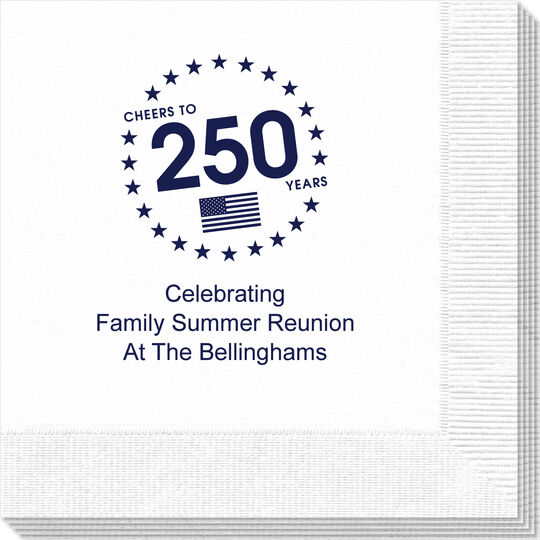 Cheers to 250 Years Napkins