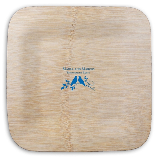  Square Bamboo Plates