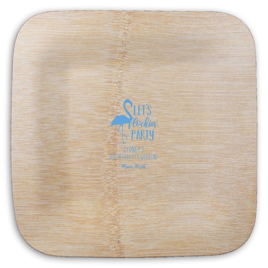  Square Bamboo Plates