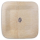 Shaped Oval Monogram Square Bamboo Plates Image 1 of 2