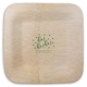 Confetti Dots Ho! Ho! Ho! Square Bamboo Plates Image 1 of 2