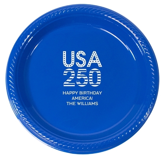 USA 250 Plastic Plates