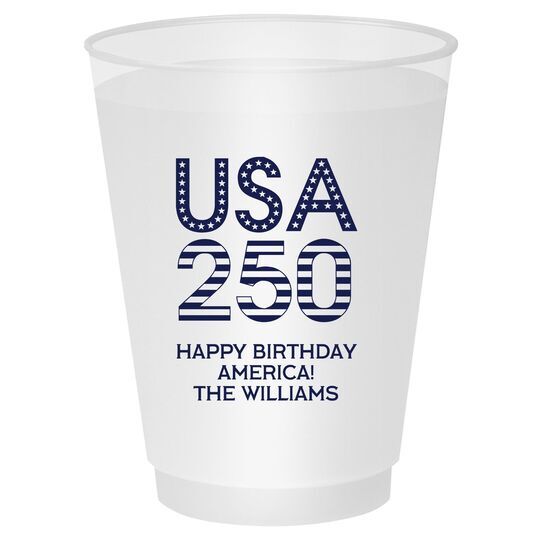 USA 250 Shatterproof Cups