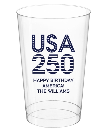 USA 250 Clear Plastic Cups