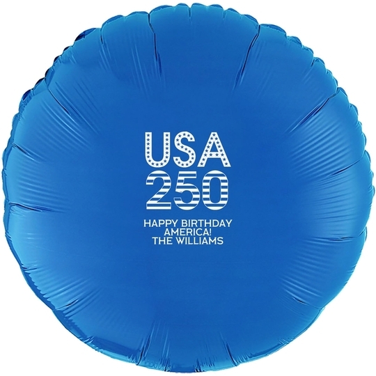 USA 250 Mylar Balloons