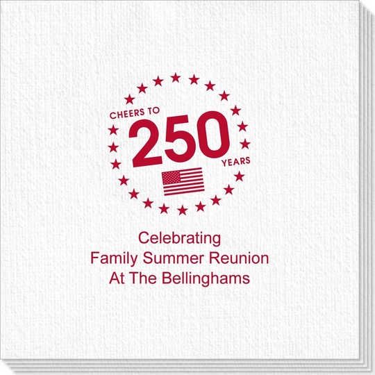 Cheers to 250 Years Deville Napkins